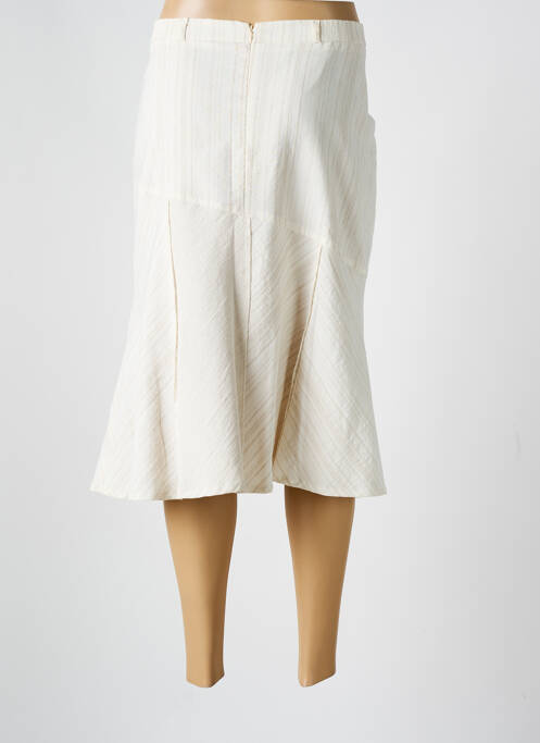 Jupe mi-longue beige MASSY pour femme
