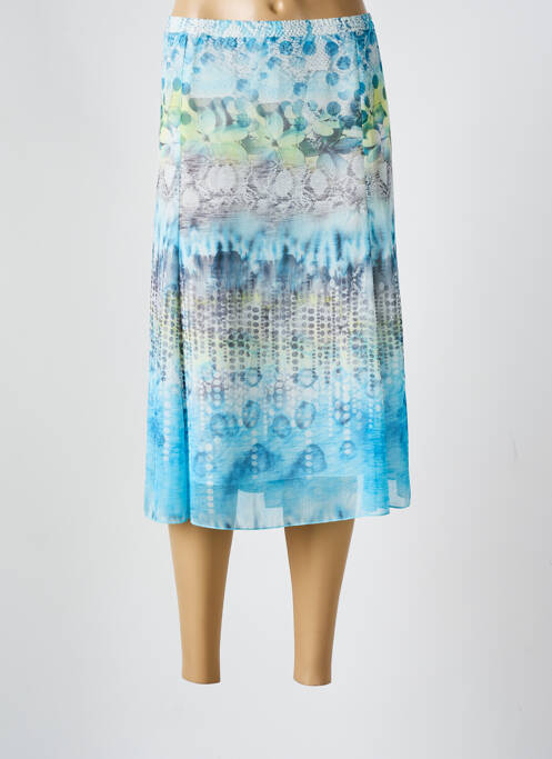 Jupe mi-longue bleu RABE pour femme