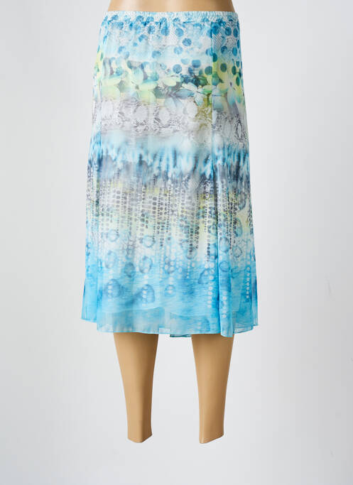 Jupe mi-longue bleu RABE pour femme