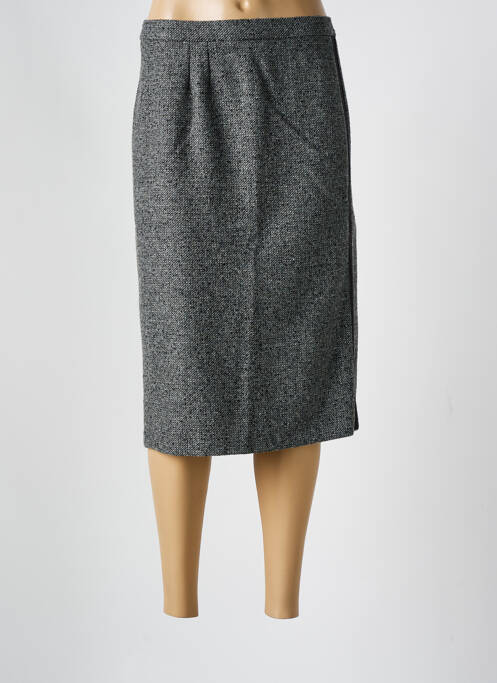 Jupe mi-longue gris GEVANA pour femme
