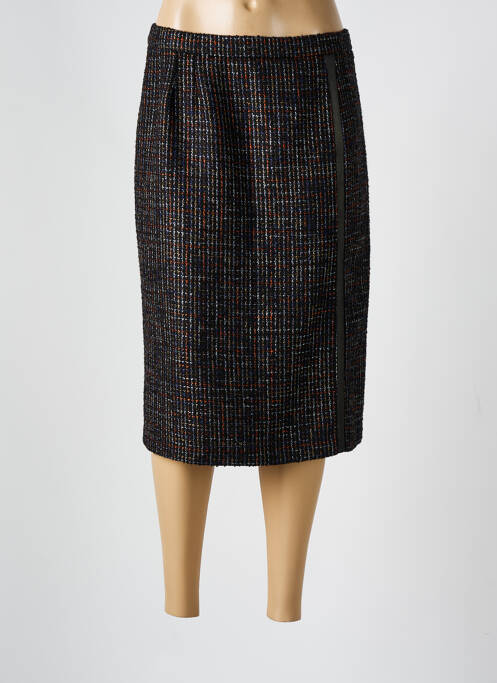 Jupe mi-longue noir GEVANA pour femme