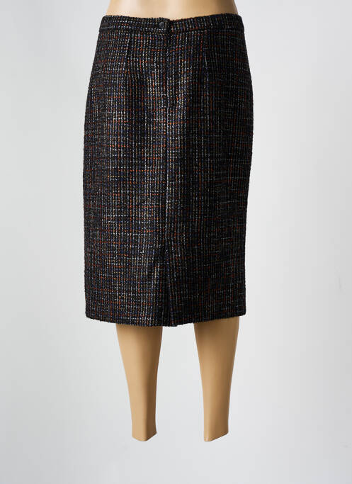Jupe mi-longue noir GEVANA pour femme