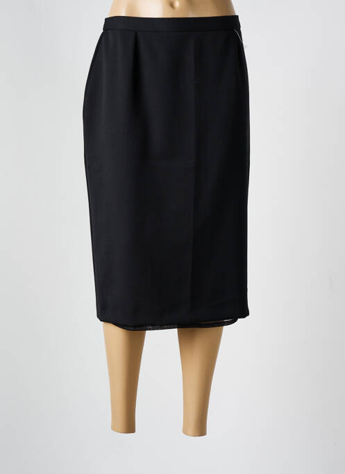 Jupe mi-longue noir PIER BÉ pour femme