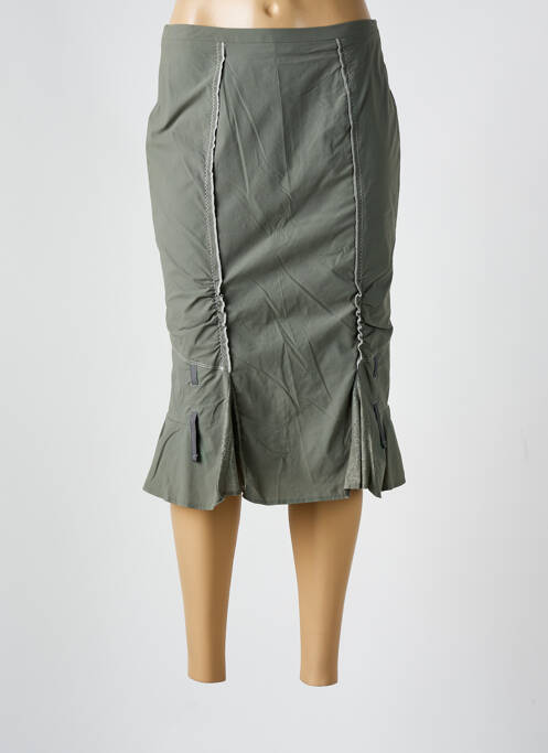 Jupe mi-longue vert CHRISTINE LAURE pour femme