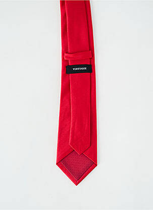 Cravate effet matière satinée rouge VIRTUOSE homme
