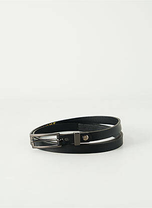 Ceinture coutures renforcées noir FAUNE femme