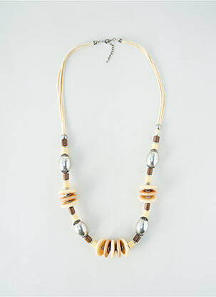 Sautoir beige LAURA pour femme