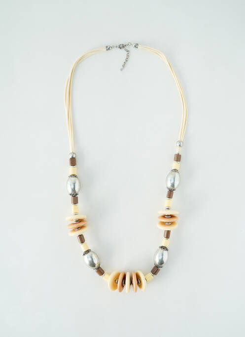 Sautoir beige LAURA pour femme