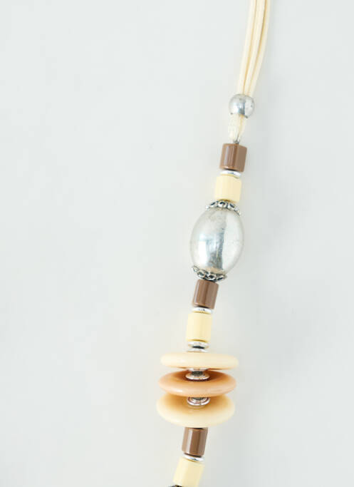 Sautoir beige LAURA femme