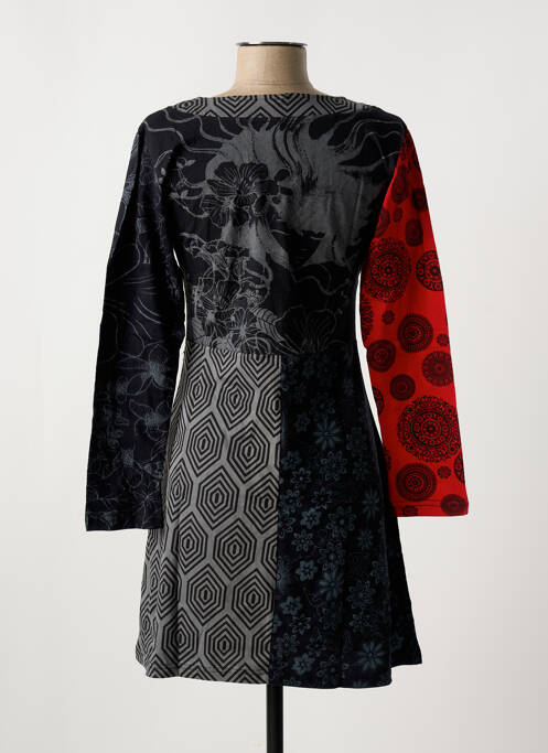 Robe mi-longue gris COTON DU MONDE pour femme