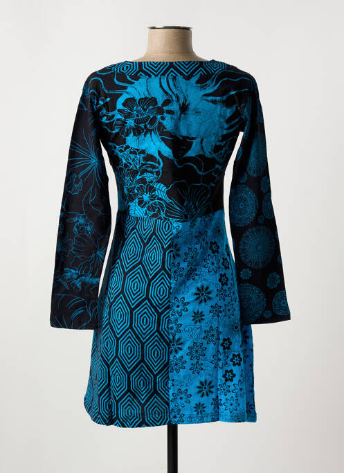 Tunique manches longues bleu COTON DU MONDE pour femme