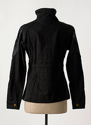 Veste casual poches noir COTON DU MONDE femme