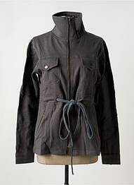 Veste casual poches gris COTON DU MONDE femme
