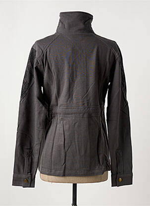 Veste casual poches gris COTON DU MONDE femme