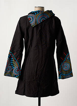 Veste casual coupe cintrée noir COTON DU MONDE femme