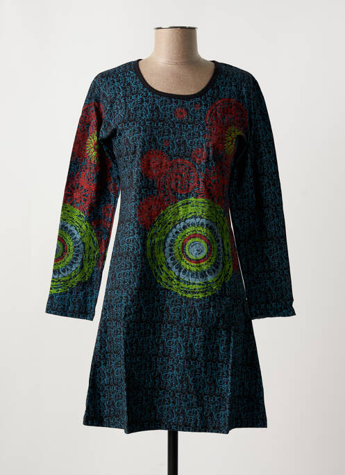 Tunique manches longues bleu COTON DU MONDE femme