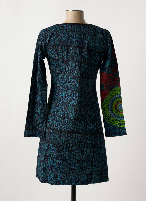 Tunique manches longues bleu COTON DU MONDE femme