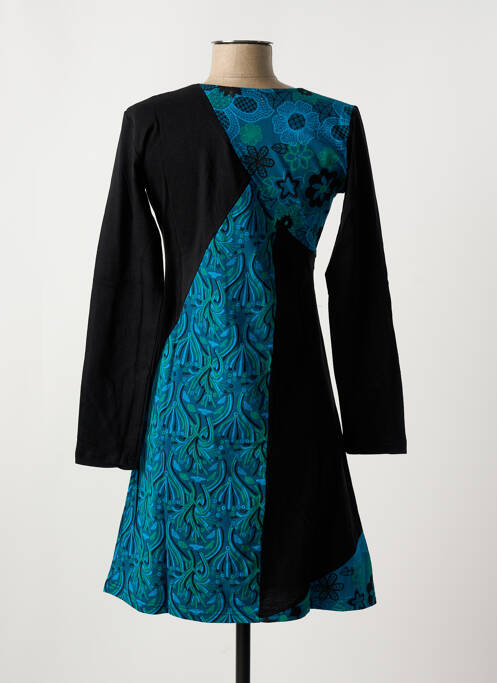 Tunique manches longues bleu COTON DU MONDE pour femme