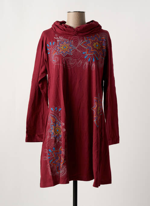 Tunique manches longues violet COTON DU MONDE pour femme