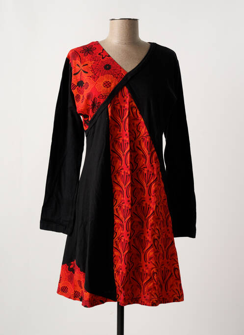 Tunique manches longues rouge COTON DU MONDE pour femme