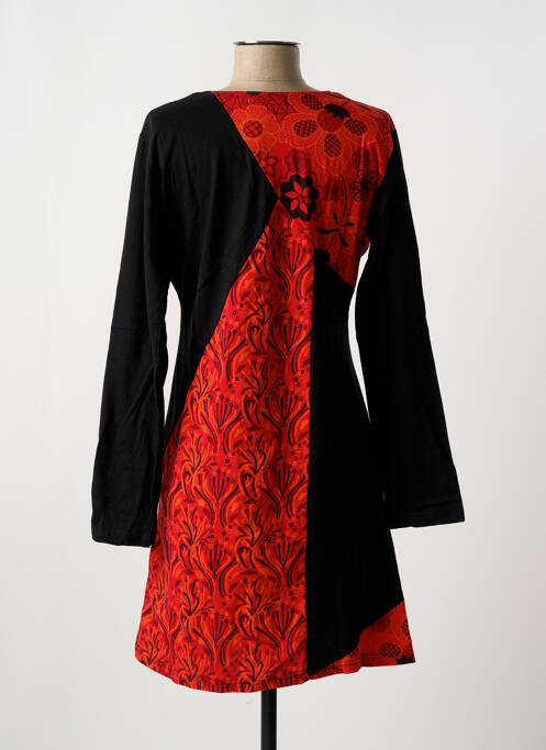 Tunique manches longues rouge COTON DU MONDE pour femme