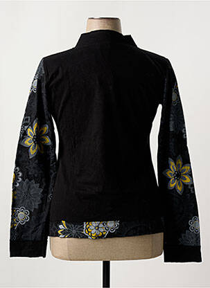 T-shirt manches longues manches longues noir COTON DU MONDE femme