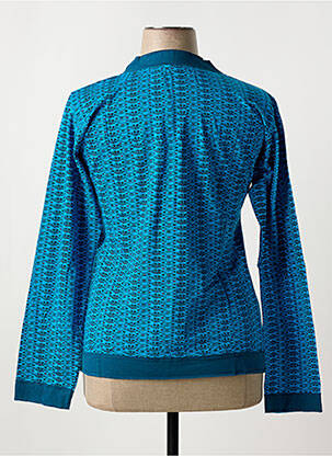 T-shirt manches longues manches longues bleu COTON DU MONDE femme