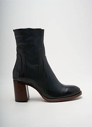 Bottines/boots matière lisse talon de 4 à 6cm vert MJUS femme