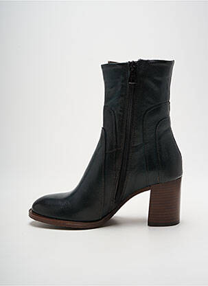 Bottines/boots matière lisse talon de 4 à 6cm vert MJUS femme
