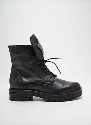 Bottines/boots matière lisse talon de 4 à 6cm noir MJUS femme