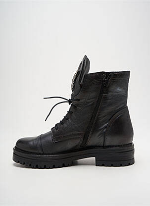 Bottines/boots matière lisse talon de 4 à 6cm noir MJUS femme