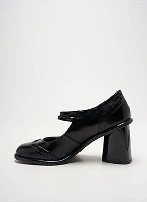 Escarpins tissage satiné talon de 7 à 9cm noir JEANNOT femme