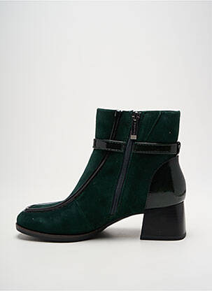 Bottines/boots matière lisse talon de 4 à 6cm vert TAMARIS femme