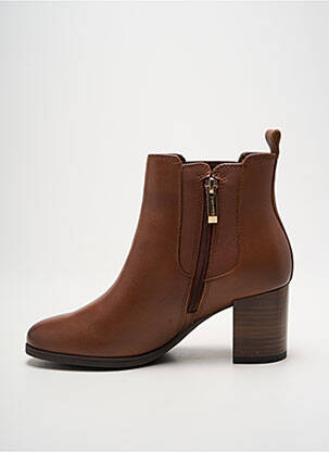 Bottines/boots matière lisse talon de 4 à 6cm marron TAMARIS femme