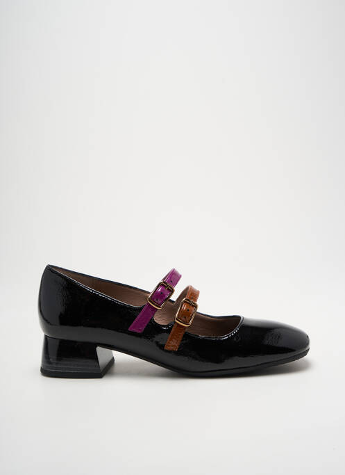 Ballerines tissage vernis talon plat jusqu'à 3cm noir HISPANITAS femme