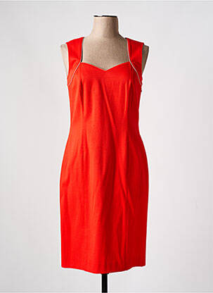 Robe mi-longue sans manche sans manche rouge GREGORY PAT femme