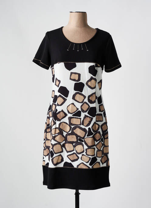 Robe mi-longue noir GUY DUBOUIS pour femme