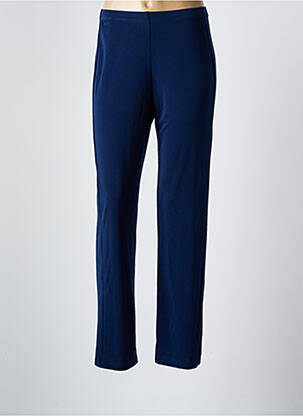 Pantalon slim taille élastique taille normale bleu GUY DUBOUIS femme