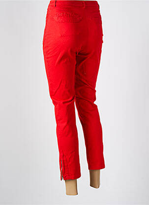 Pantalon 7/8 stretch taille normale rouge MERI & ESCA femme