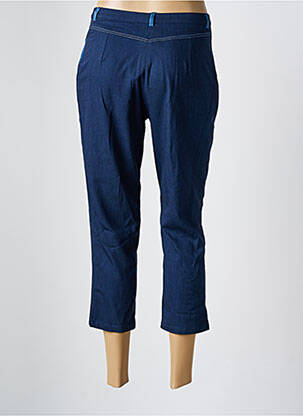 Pantacourt stretch taille normale bleu GUY DUBOUIS femme