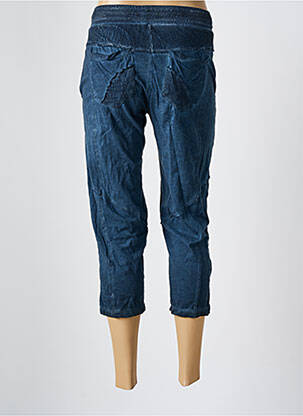 Pantacourt taille élastique taille normale bleu MERI & ESCA femme