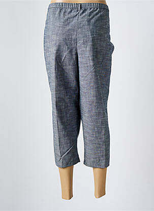 Pantacourt coupe droite taille normale bleu GUY DUBOUIS femme