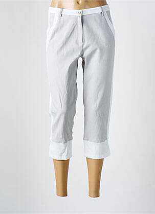 Pantacourt stretch taille normale blanc MERI & ESCA femme