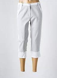 Pantacourt stretch taille normale blanc MERI & ESCA femme