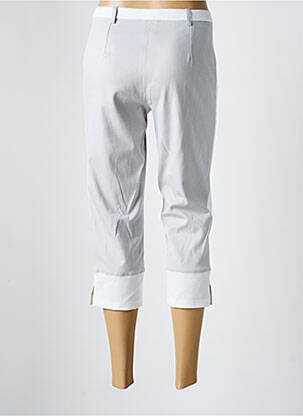 Pantacourt stretch taille normale blanc MERI & ESCA femme