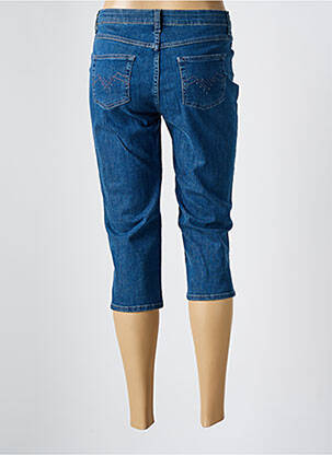 Pantacourt stretch taille normale bleu GUY DUBOUIS femme