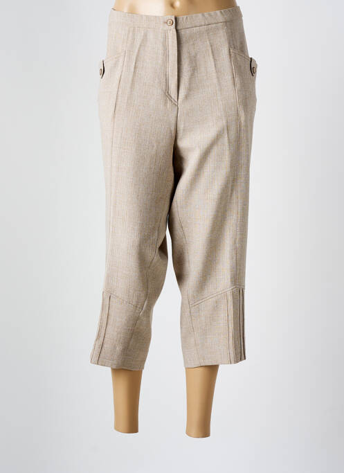 Pantacourt beige FRANCE RIVOIRE pour femme