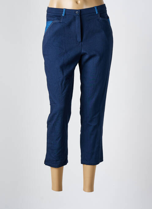 Pantacourt bleu GUY DUBOUIS pour femme