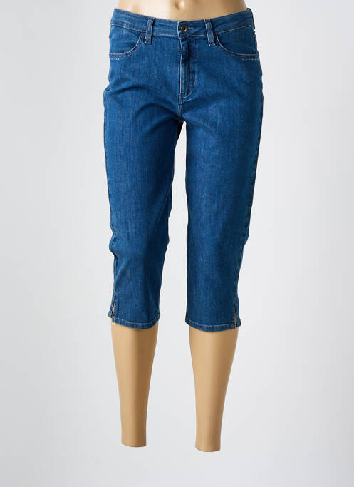 Pantacourt bleu GUY DUBOUIS pour femme