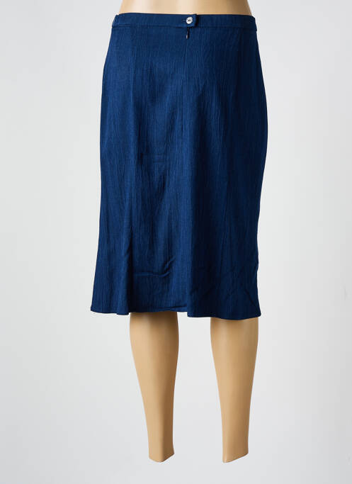 Jupe mi-longue bleu FRANCE RIVOIRE pour femme